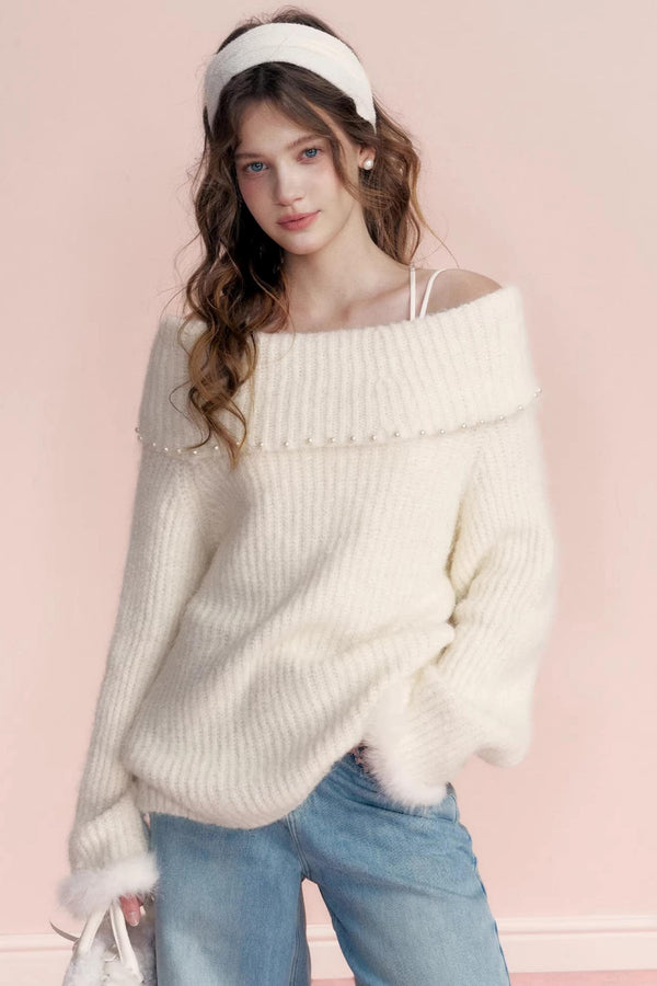 Winter Romance Pearl Sweater