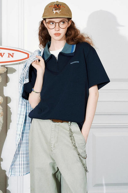 Color Block Polo Tee