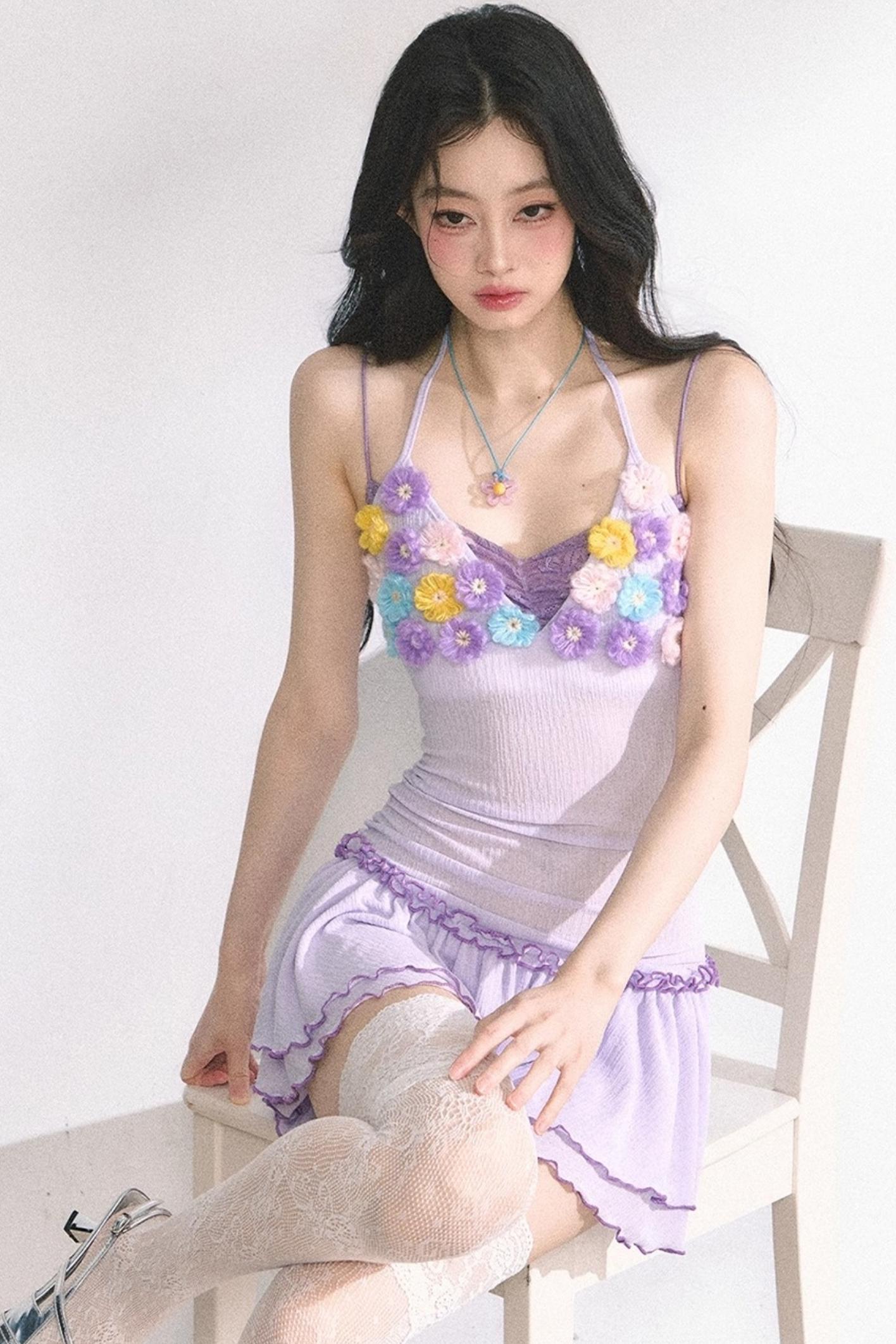 Floral One-Shoulder Summer Dress