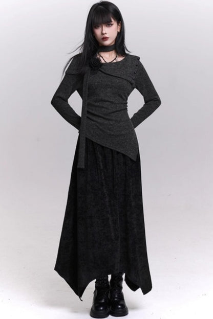 Ghostly Knit Suit Skirt Set-Up