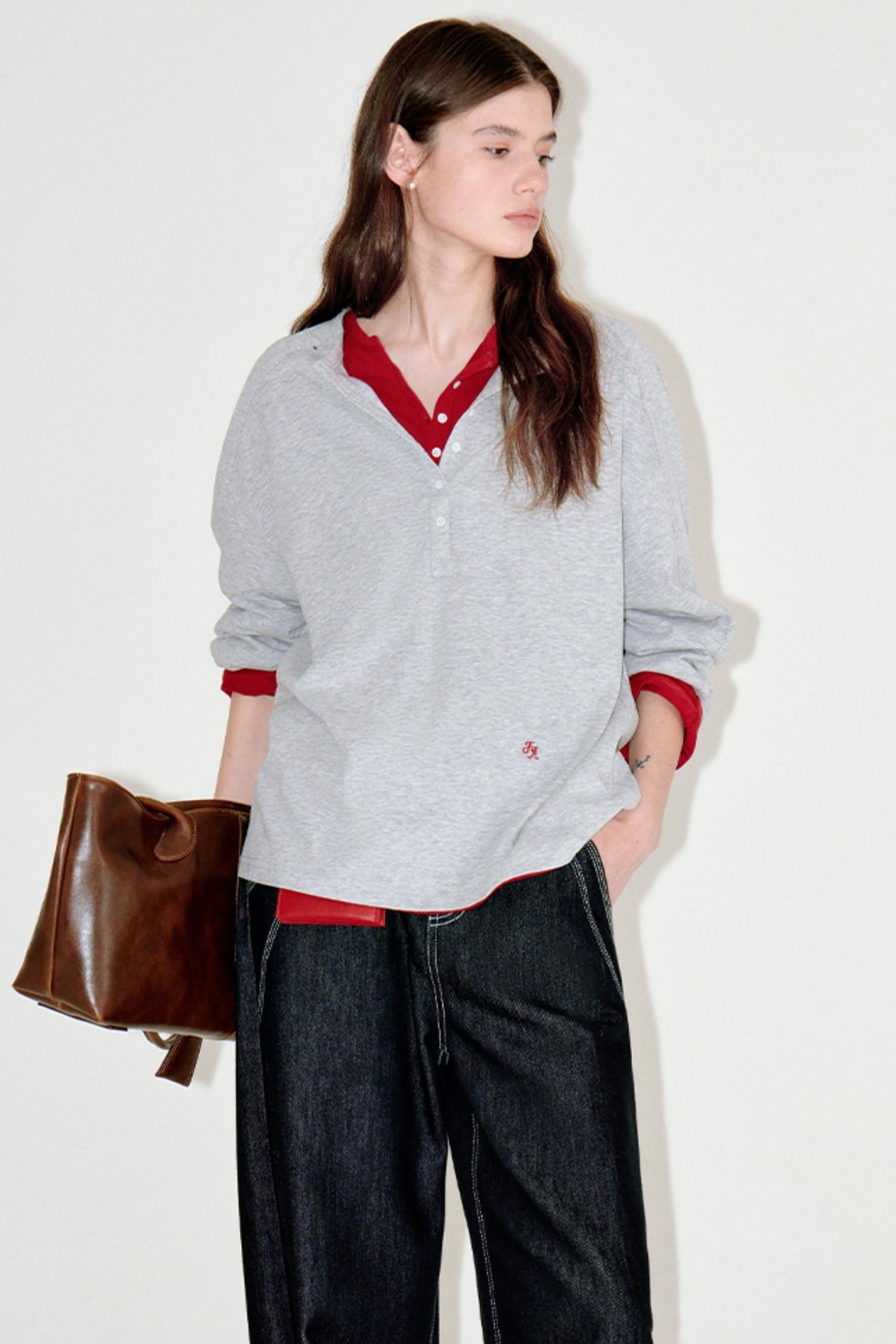 Retro Raglan Henry Top