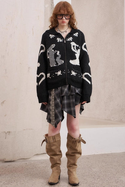 Warm Yarn Knitted Cardigan