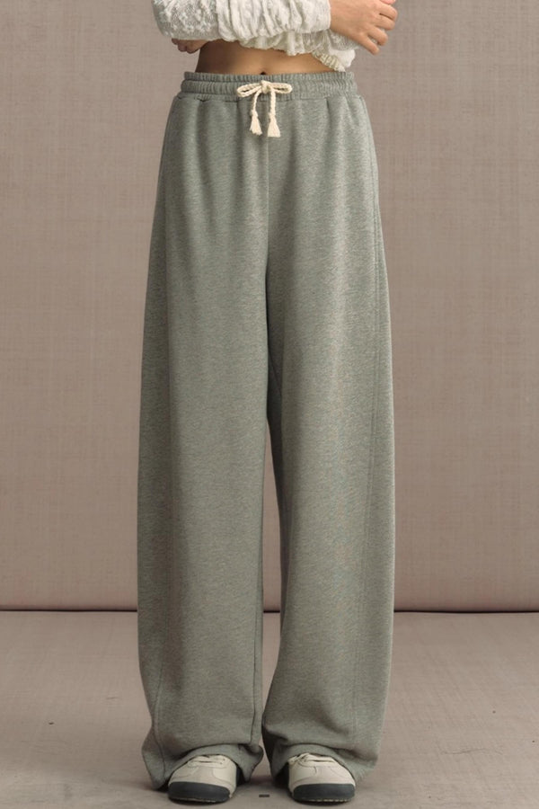 High-Waisted Knitted Wide-Leg Pants