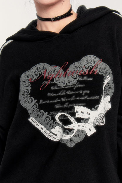 Sports Hooded Top & Skirt Set-Up