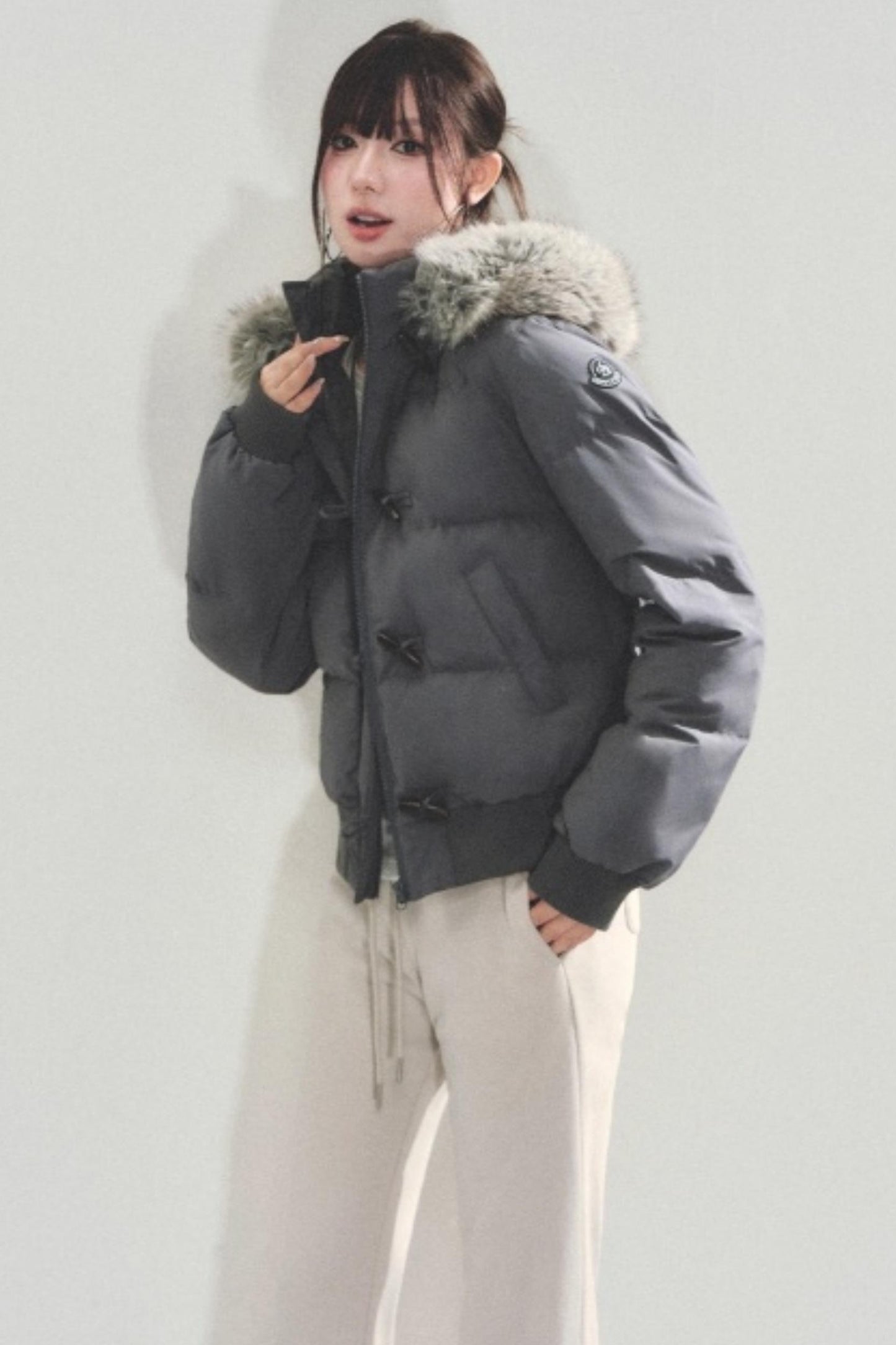 Retro Cotton Fur Collar Jacket