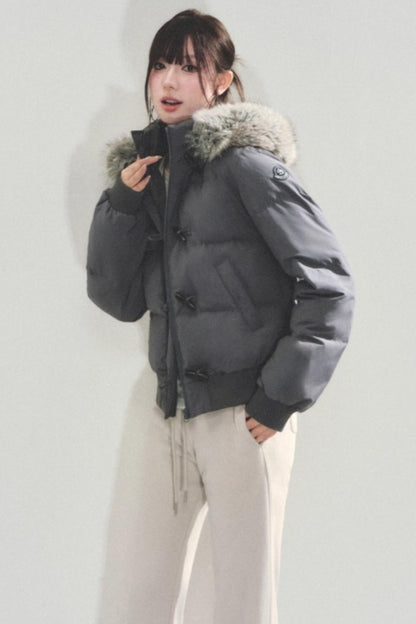 Retro Cotton Fur Collar Jacket