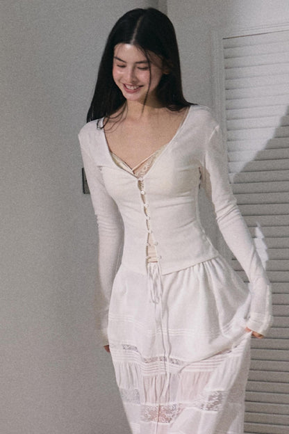 Bohemian Lace Patchwork Skirt