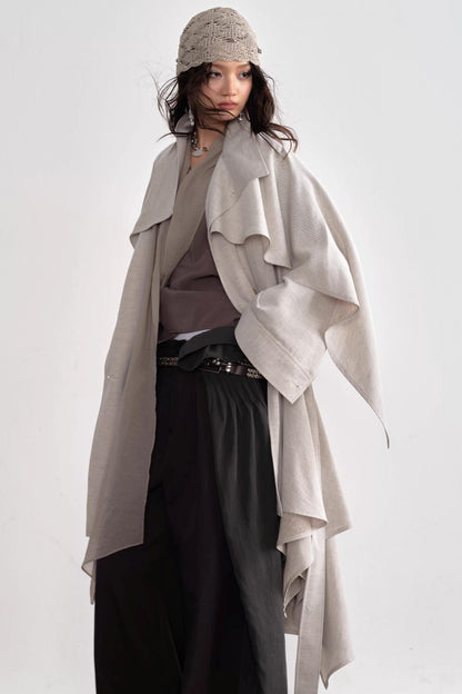 Pleated Patchwork Bubble Pants