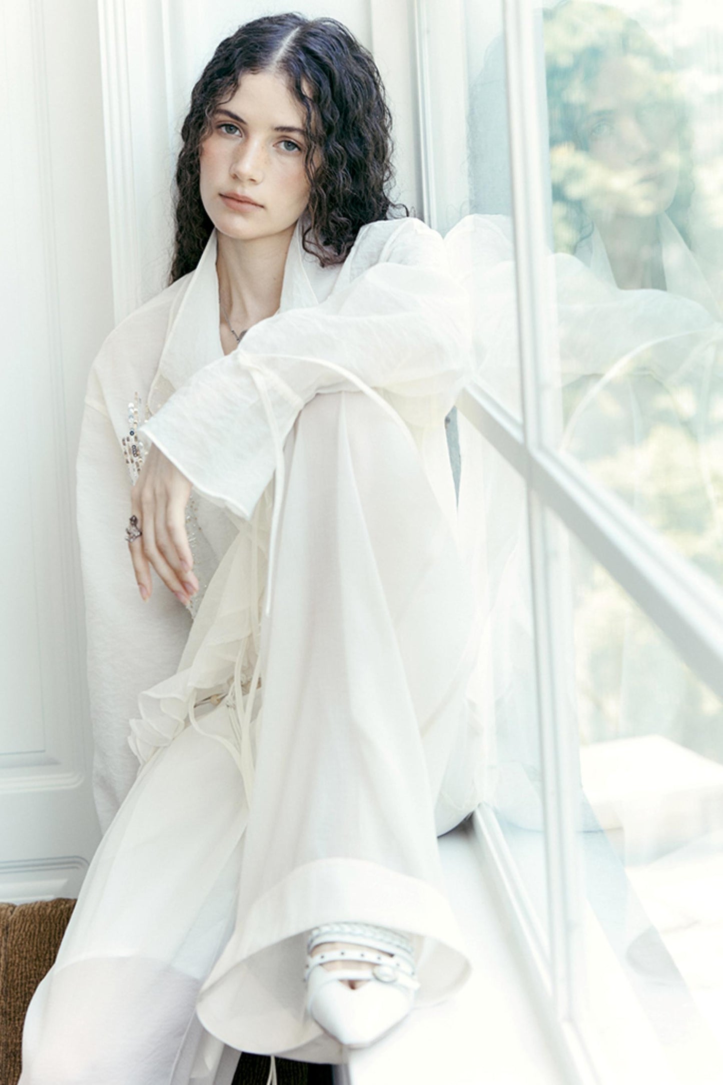 Handmade Beaded Wide Leg Pants