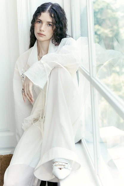 Handmade Beaded Wide Leg Pants