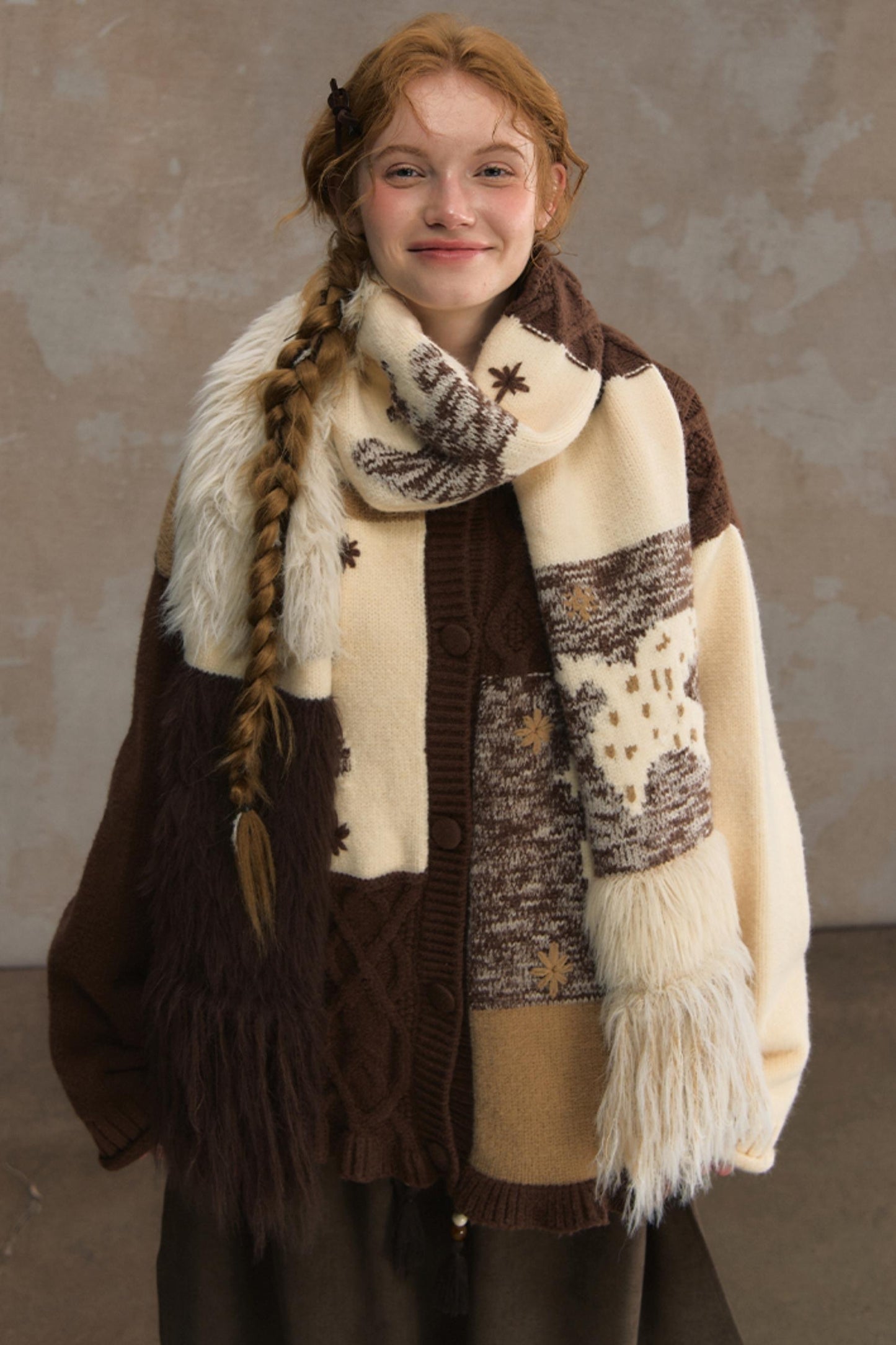 Wilderness Floral Jacquard Scarf