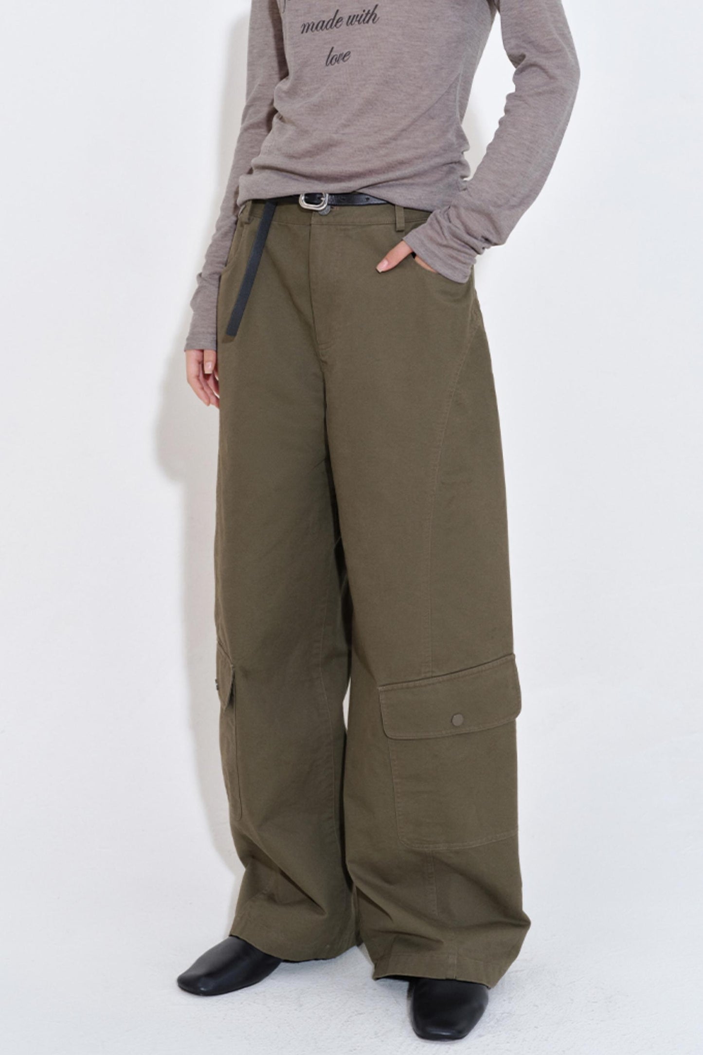 Olive Green Styling Slacks