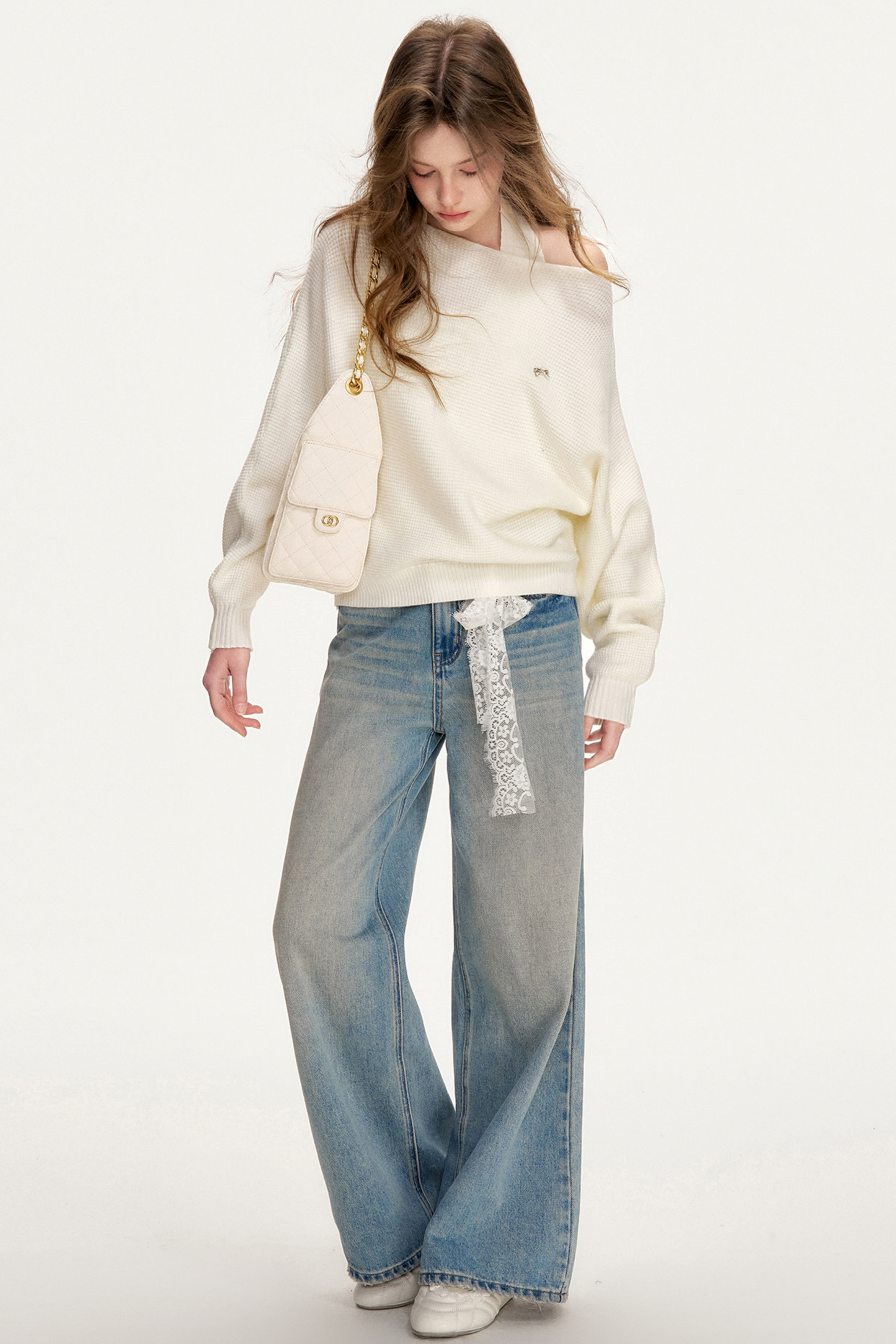 Romantic Lace Patchwork Jeans