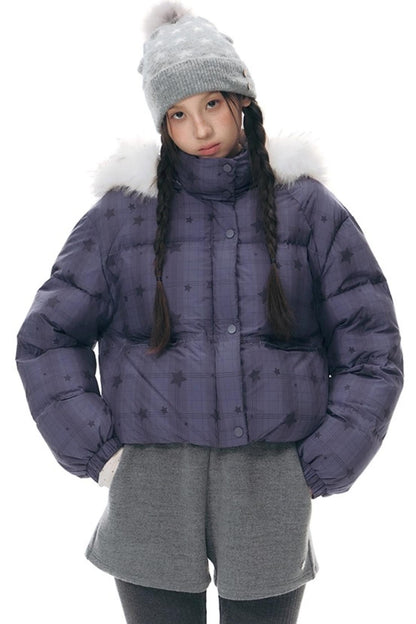 Patchwork Tweed Bootcut Shorts