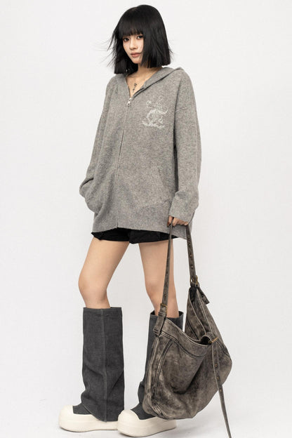 Autumn Hooded Baggy Top