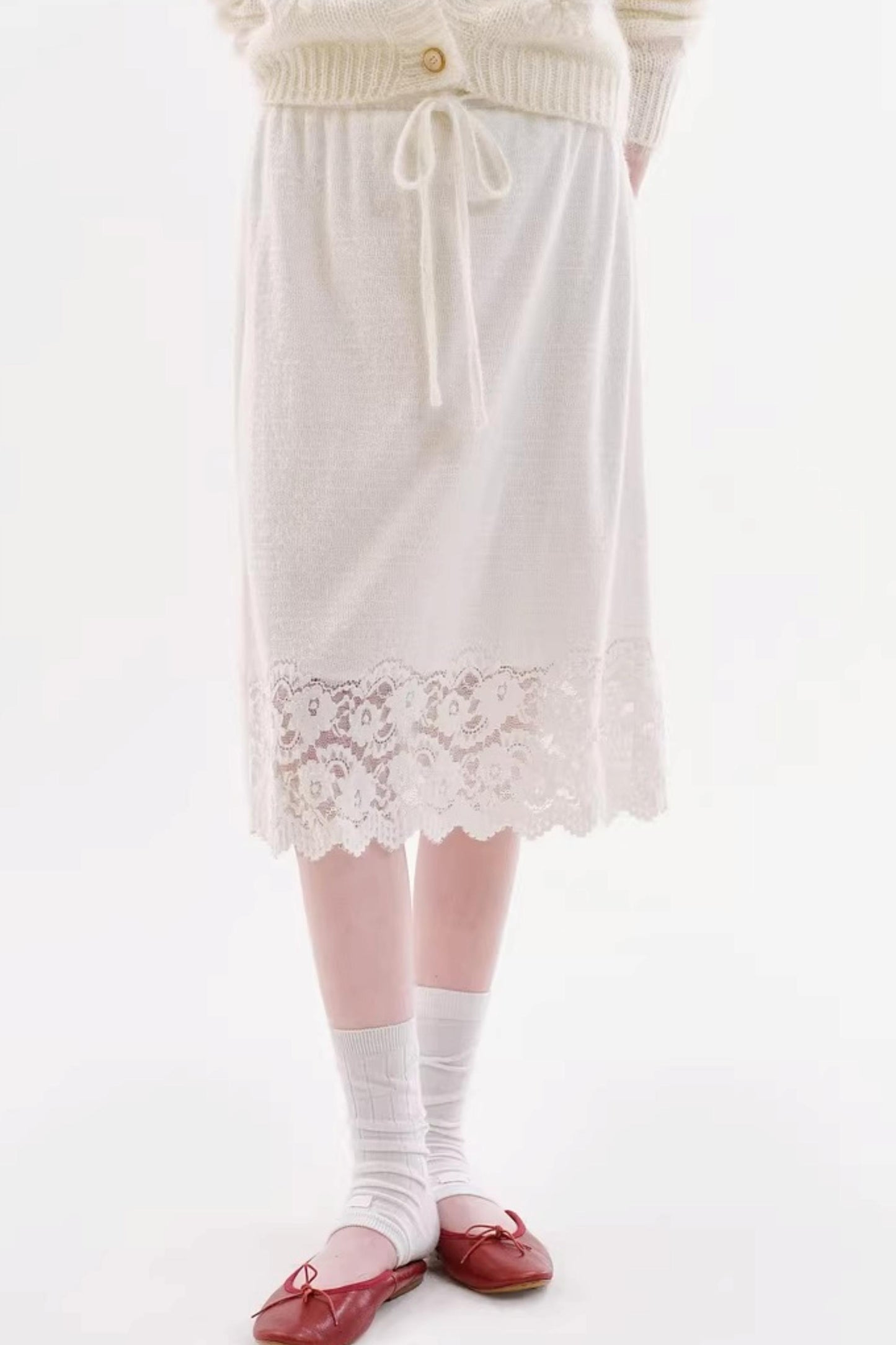 French Retro Lace Skirt
