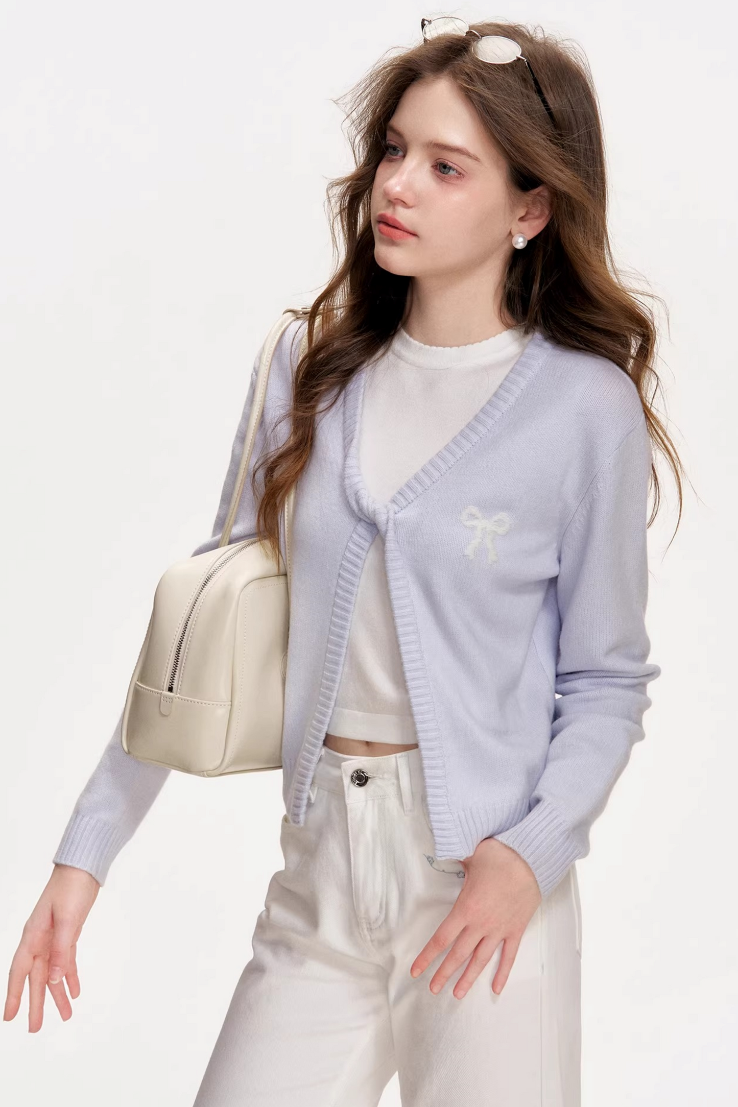 Hand-Embroidered Wool Cardigan