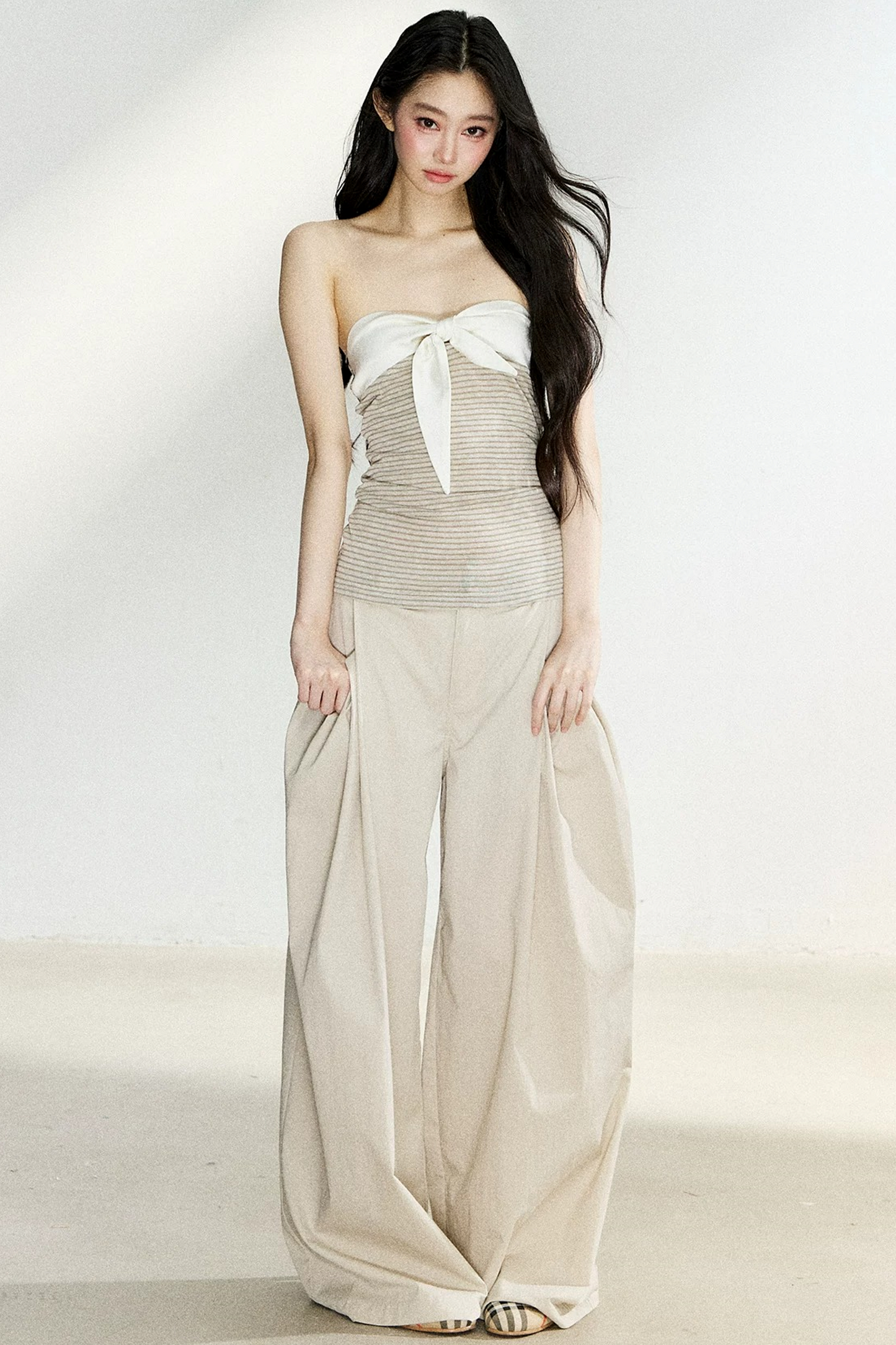 Summer High-Waisted Wide-Leg Pants