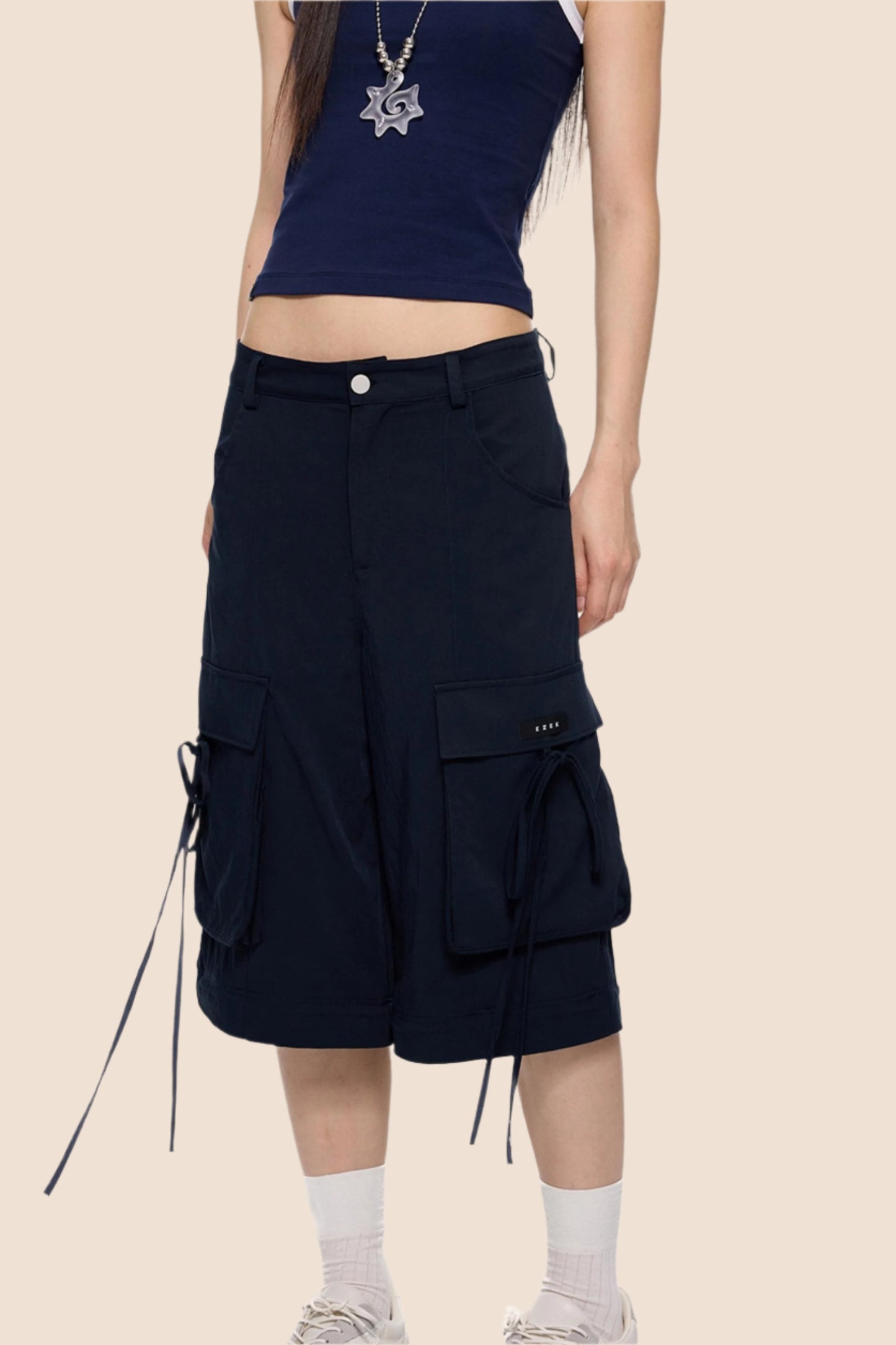 Removable Wide-Leg Slacks