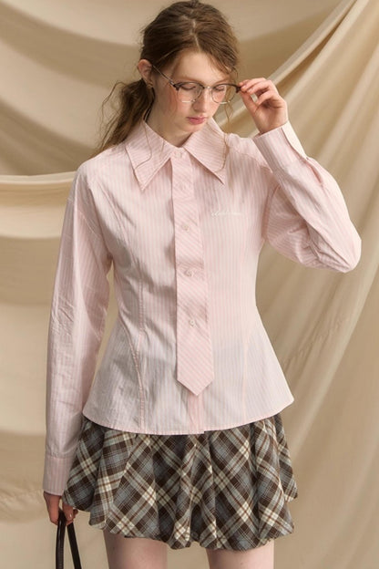 Slim Vertical Striped Shirt