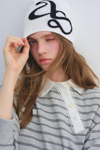 Retro Lace Collar Sweatshirt