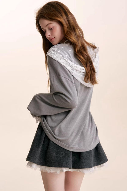 Wool Blend Patchwork Skirt