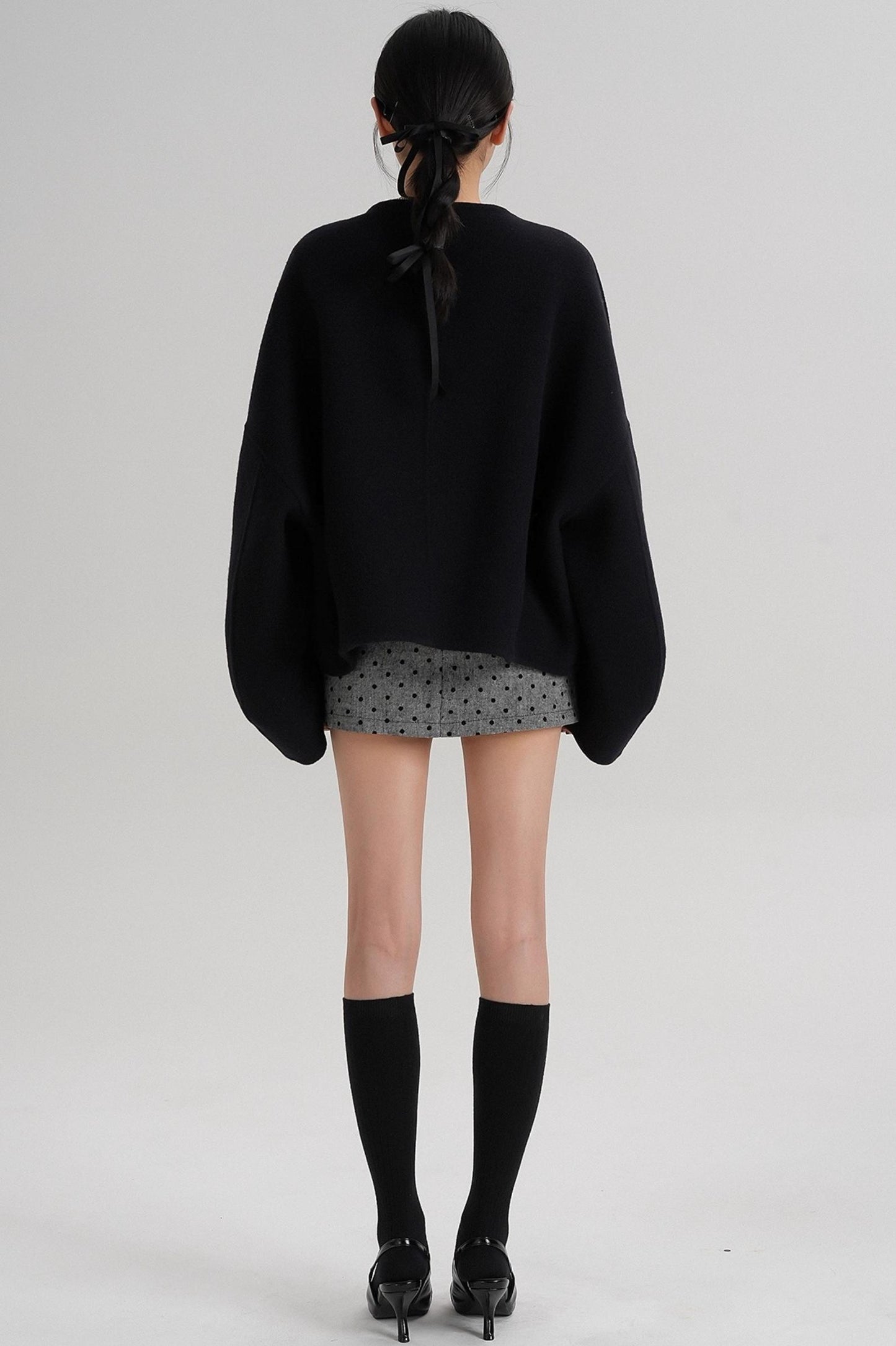 High Waist Wool Jacket