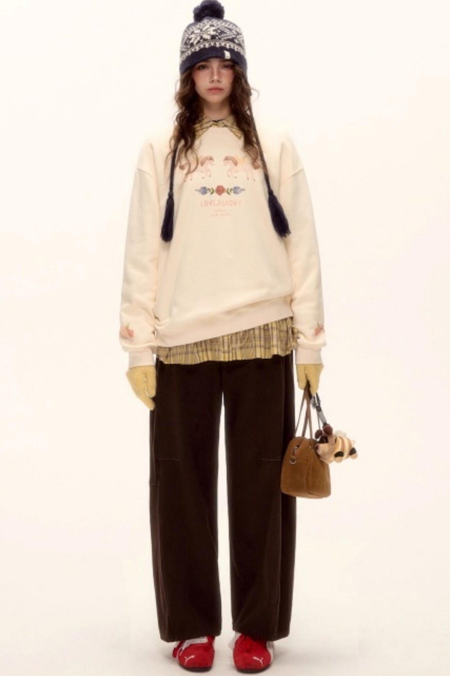 Scimitar Red Belt Denim Pants