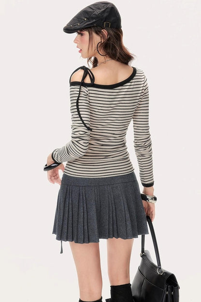 Fall Lace-Up Base Layer Top