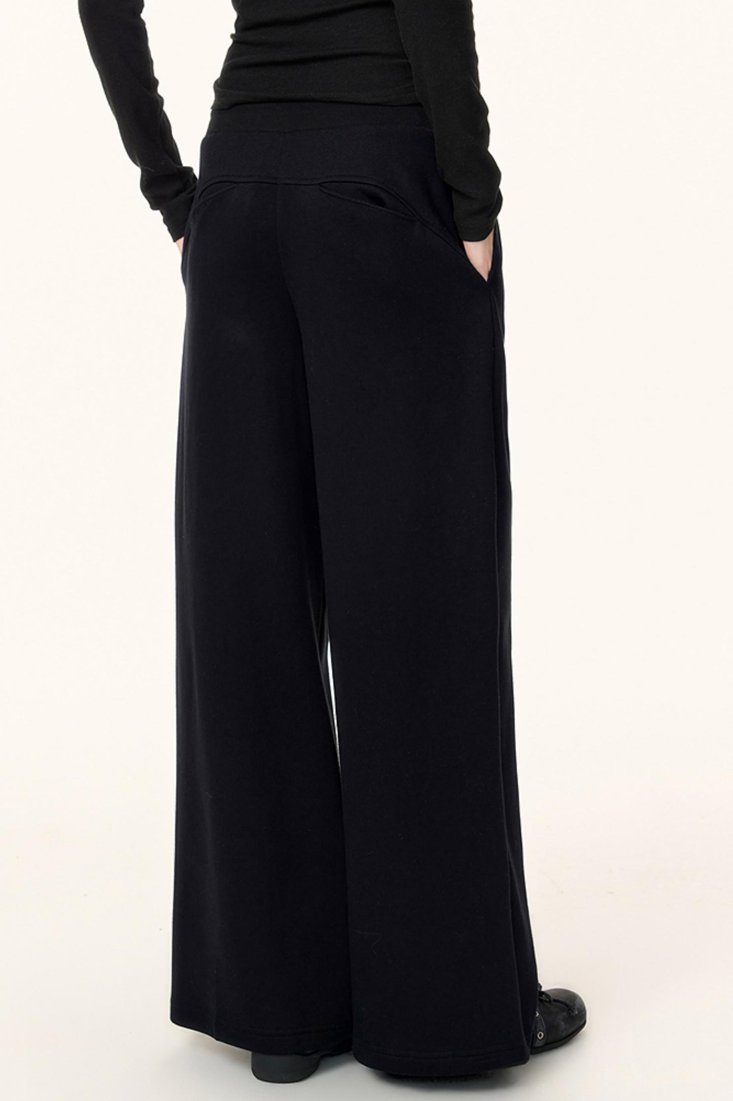 Elastic Knit Winter Pants