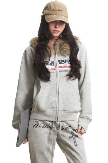 American Retro Hooded Jacket