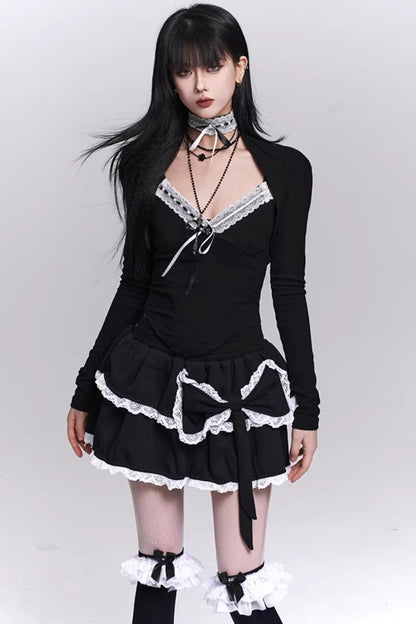 Lace-Trimmed Ghost Camisole Top