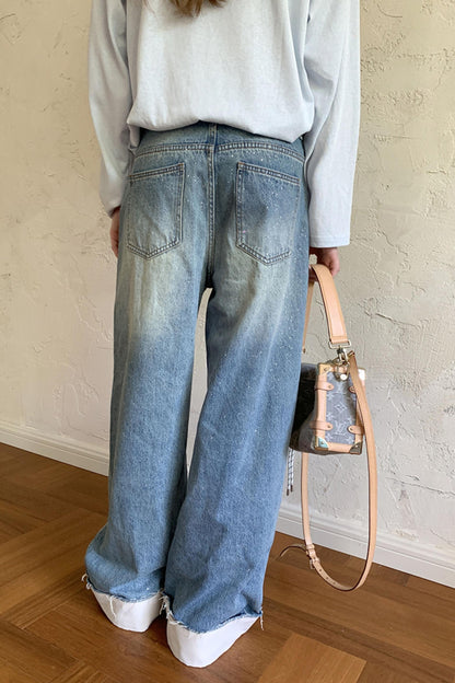 Structured Silver Summer Jeans