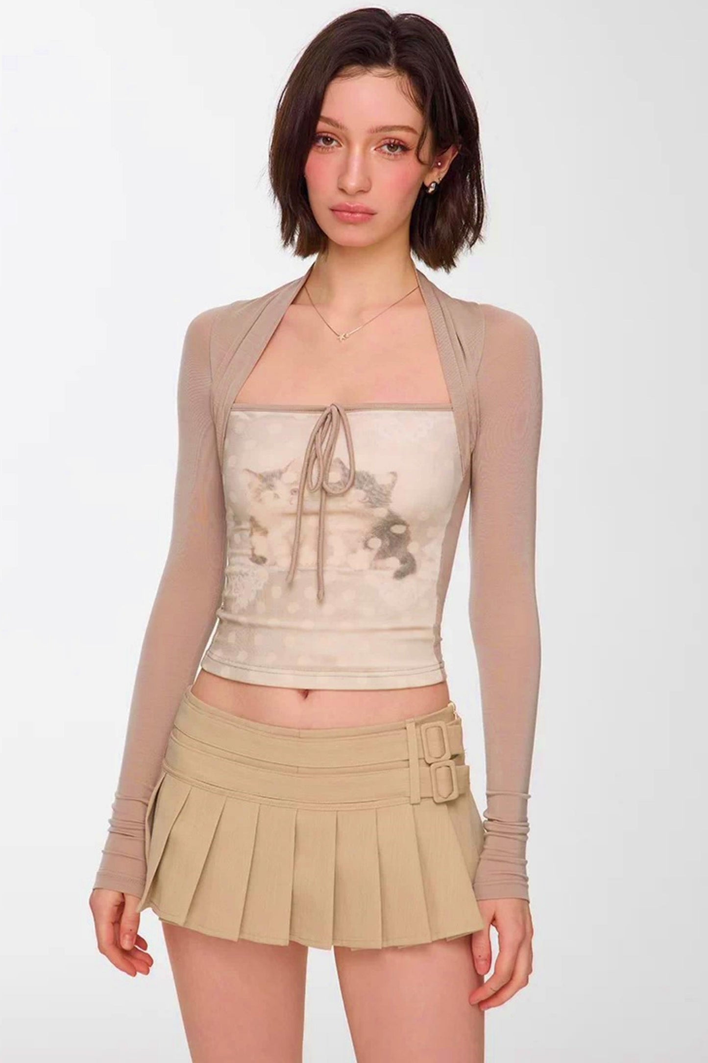 Patchwork Polka Dot Vest