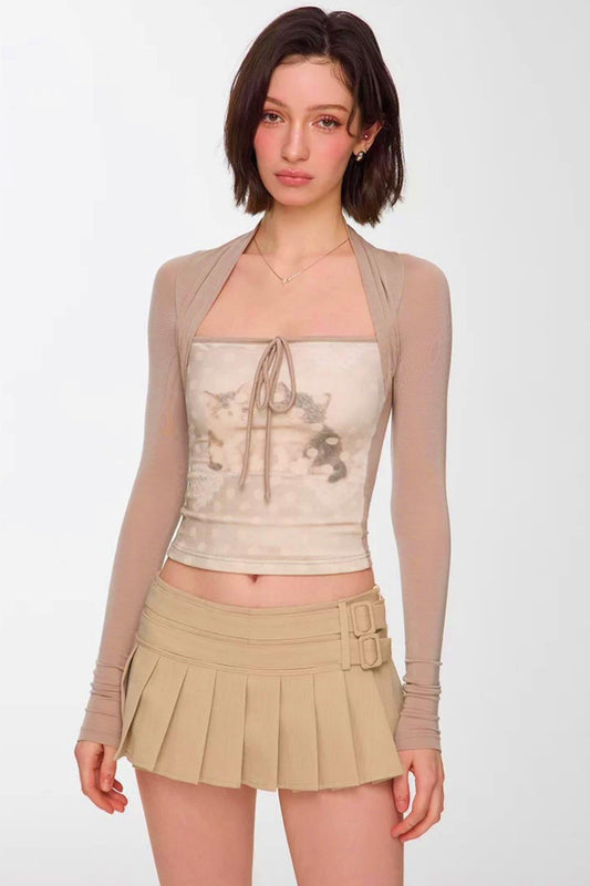 Patchwork Polka Dot Vest