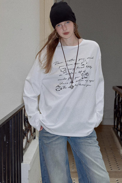 Cotton Printed Long Sleeve T-Shirt