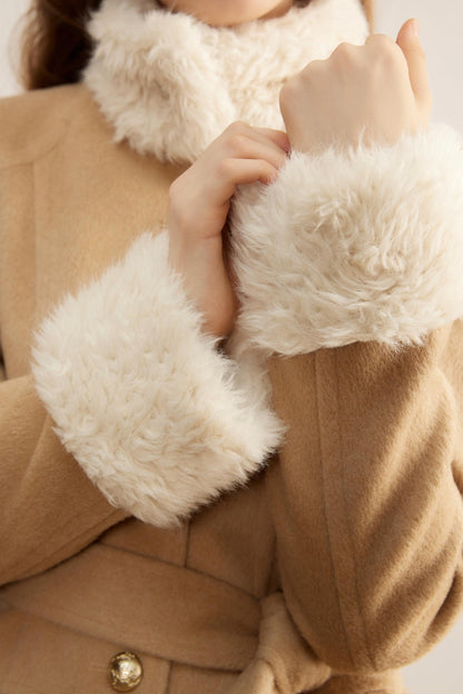 Winter Retro Lambswool Patchwork Jacket