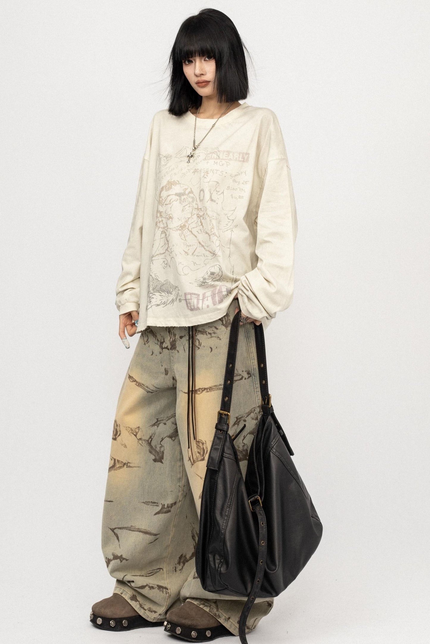 Vintage Cotton Long Sleeve Top