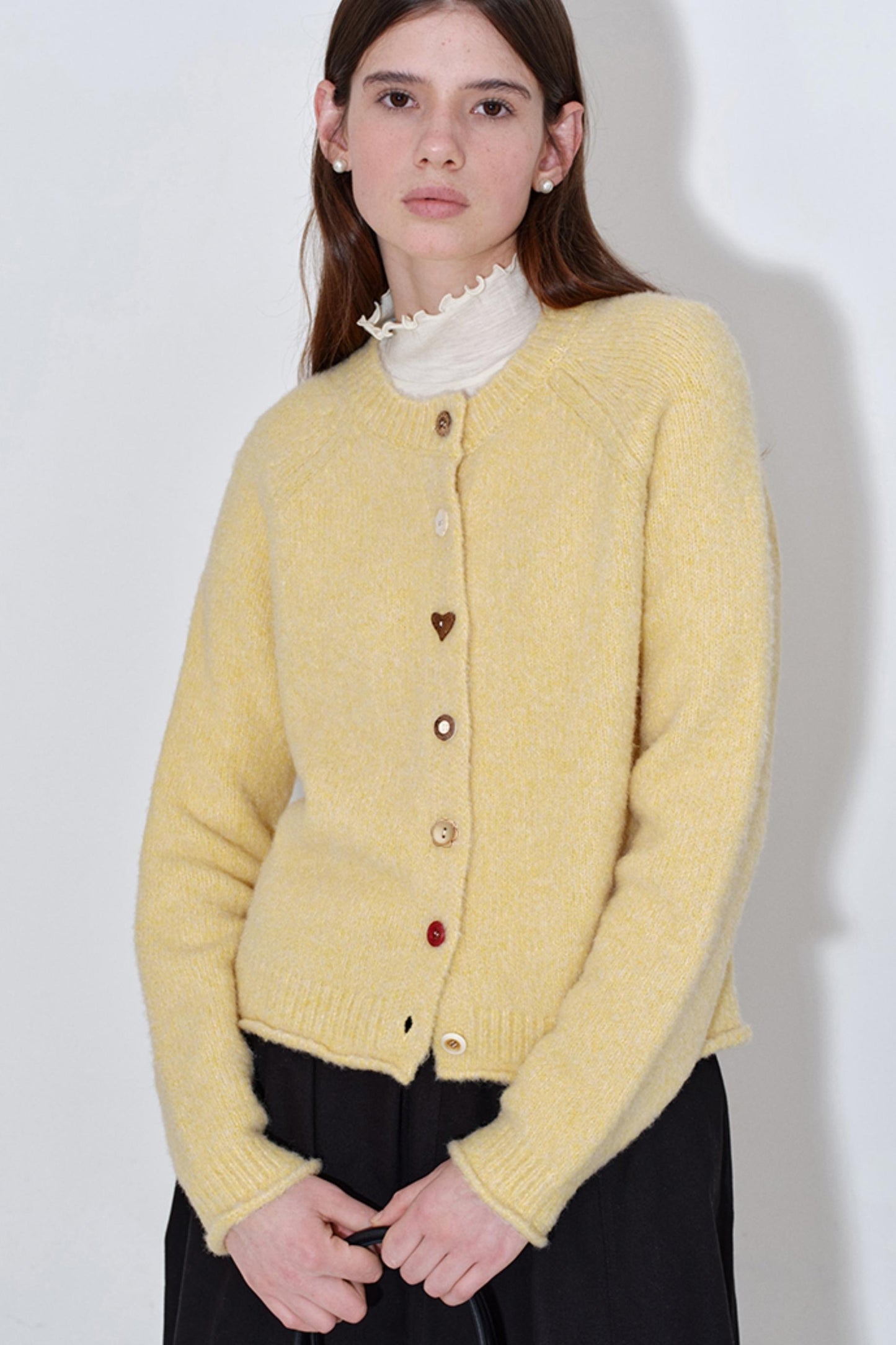 Soft Yellow Wool Blend Top