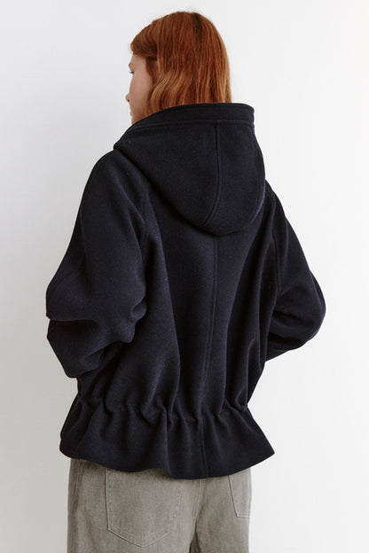 Winter Hooded Crop Coat