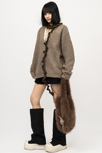 American Coffee Knitted Cardigan