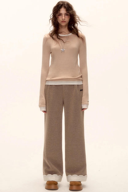 Color-Blocked Wool Cashmere Sweater