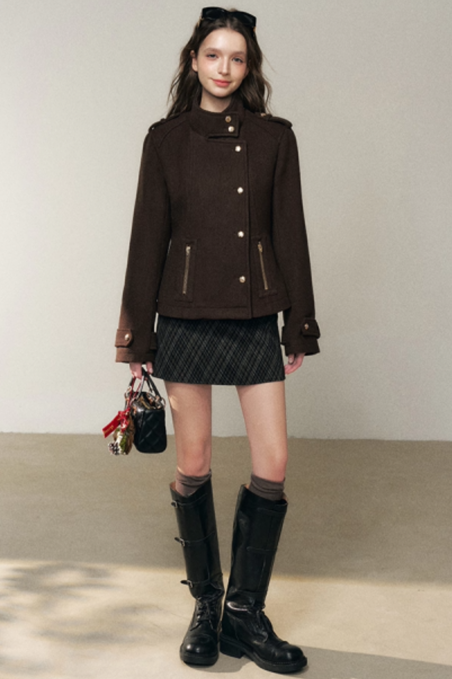 Brown Down Liner Jacket