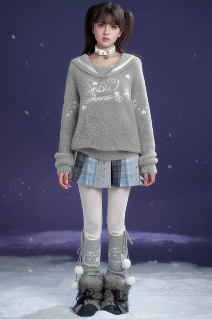 Sweet White Plush Choker