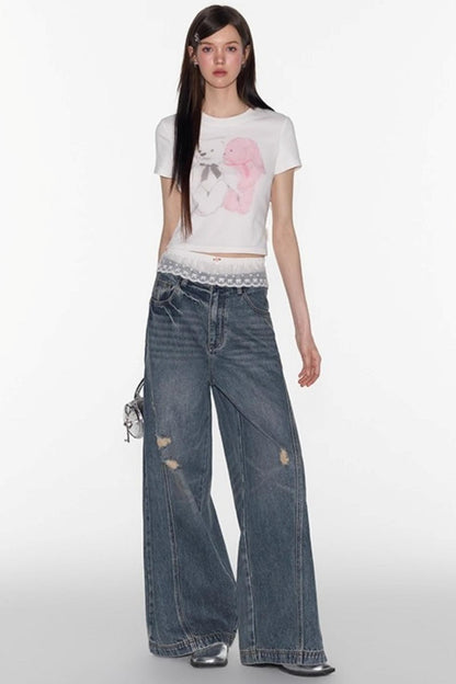 Sweet Shoulder Crop Top