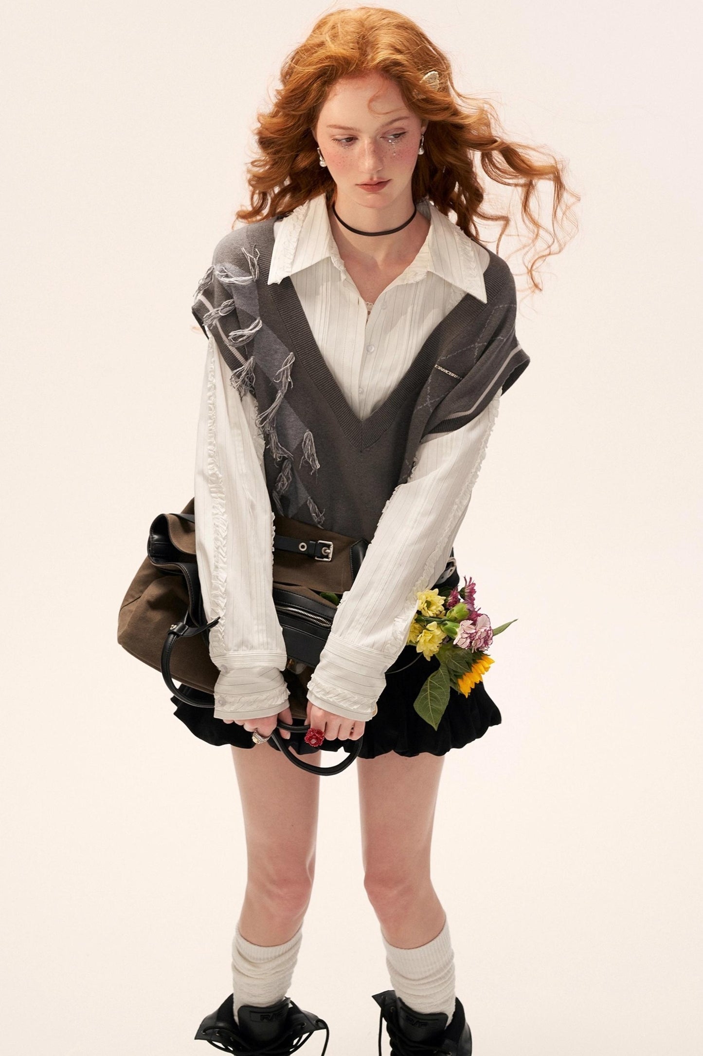 Big V-Neck Sweater Vest