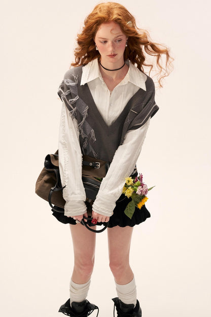 Big V-Neck Sweater Vest