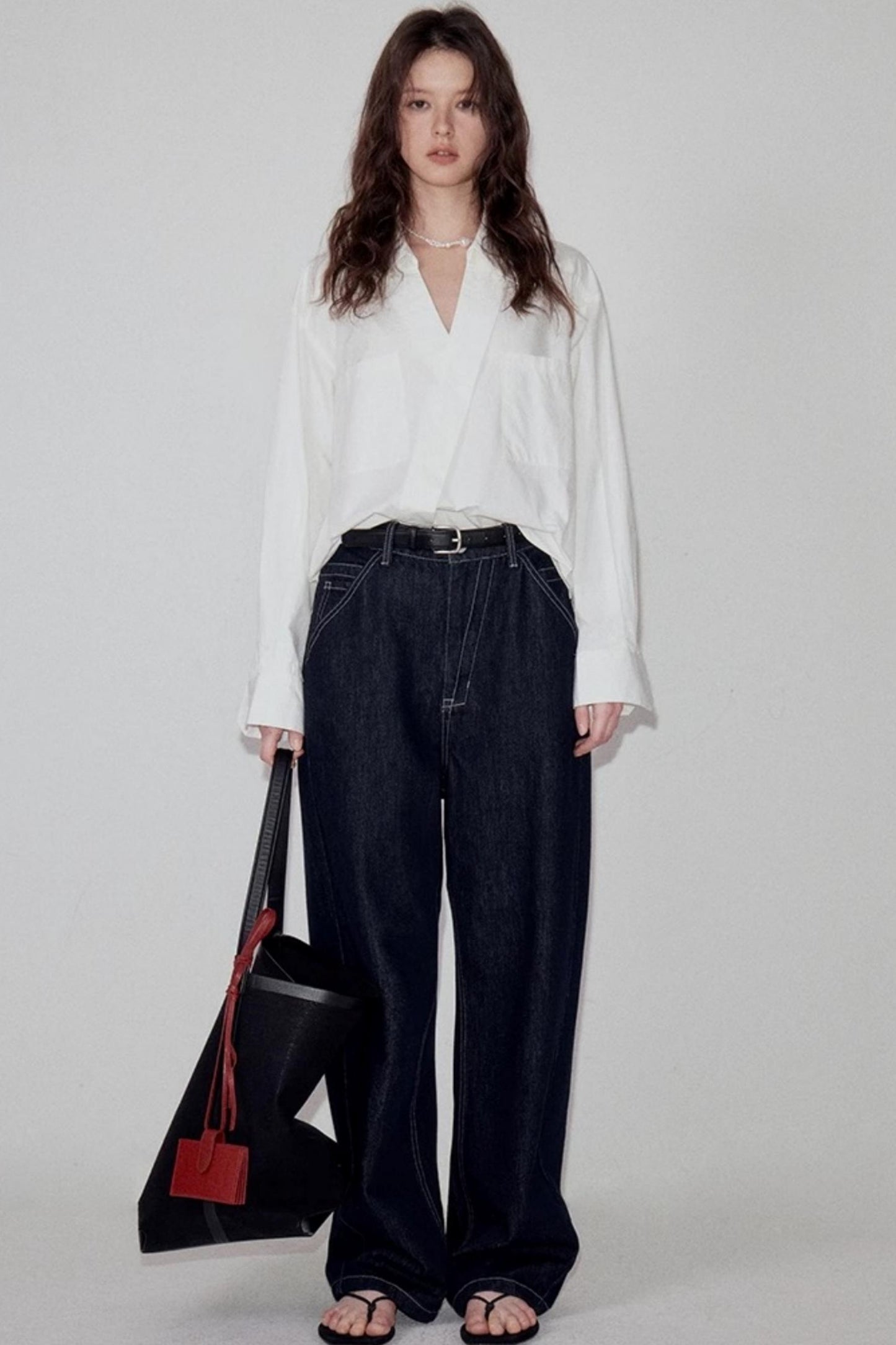 Cotton Peplum White Shirt