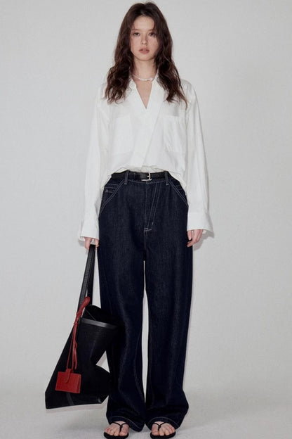 Cotton Peplum White Shirt