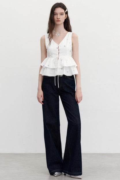 Colorful Lace Summer Shirt